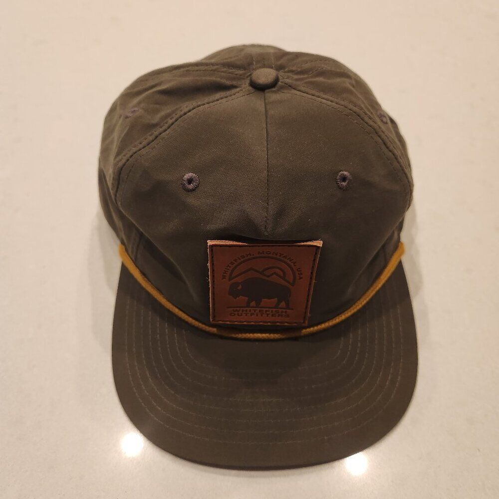Whitefish Outfitters snapback hat.